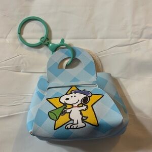 Blue Snoopy Mini Bag Keychain/Bag Charm